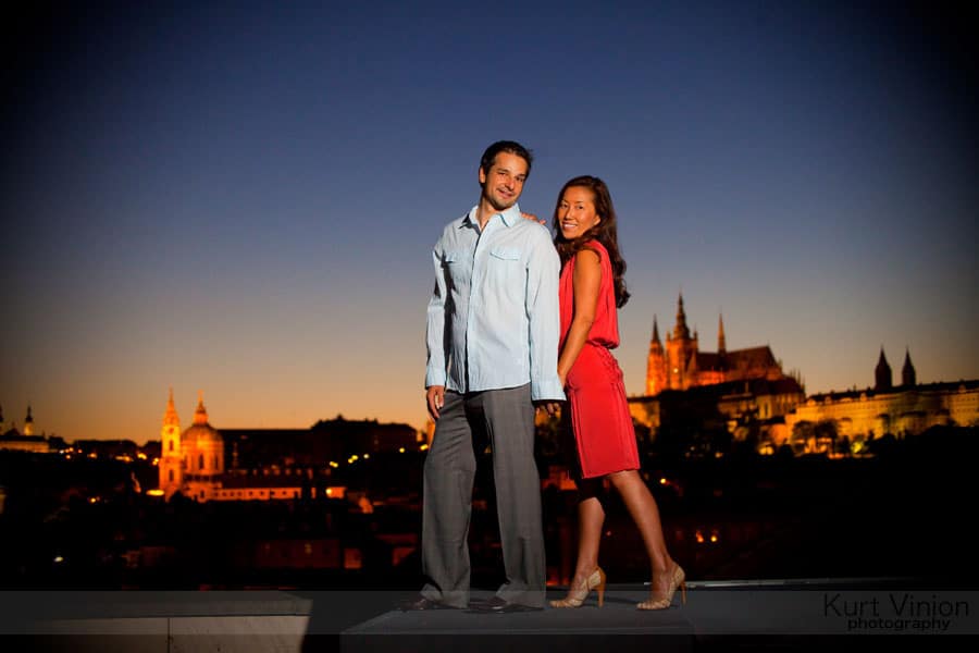 Engagement portraits Prague: Akiko & Jakub Engagement portrait session