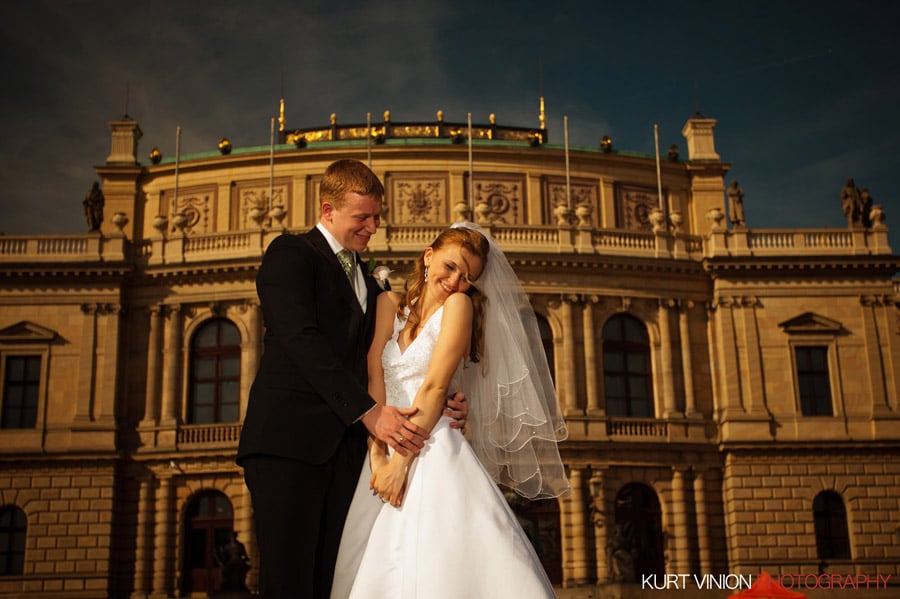 Prague weddings: Polina & Josh wedding day photography at the Rudolfinum