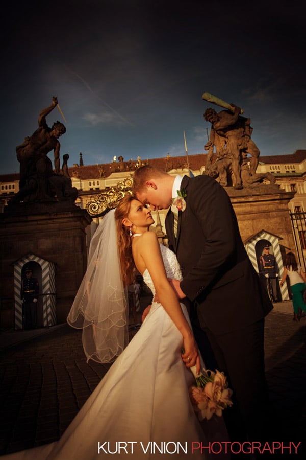 Prague weddings: Polina & Josh wedding day photography at Prague Castle