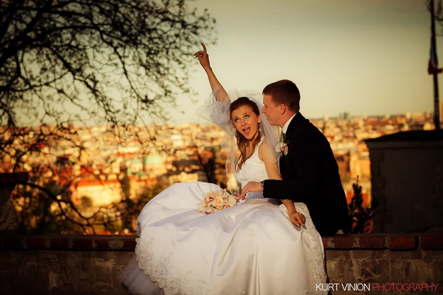 Prague weddings: Polina & Josh wedding day photography at Prague Castle
