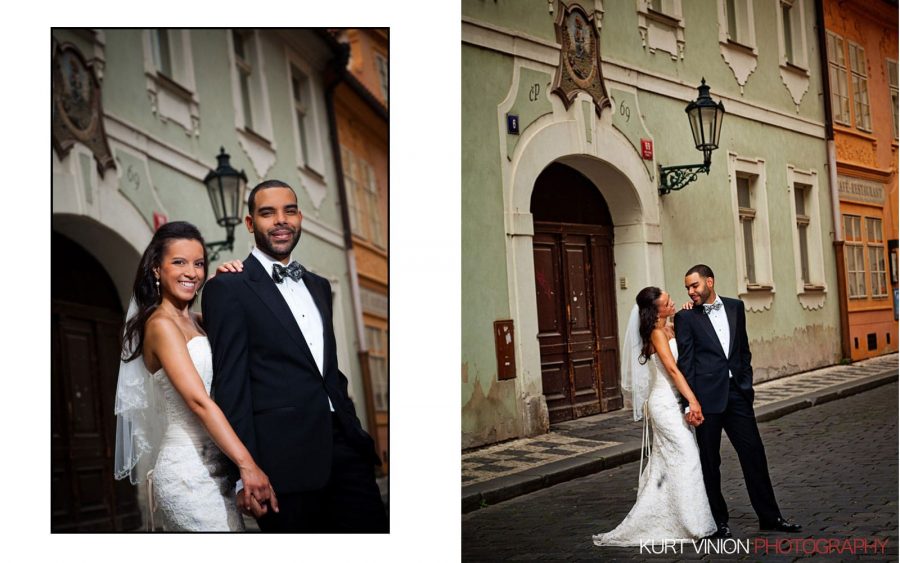 Elopement wedding Prague: Leslie & Anthony wedding photography in Kampa