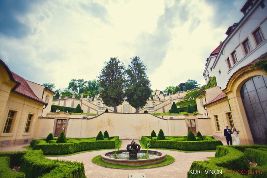 Prague weddings / Jennifer & Shad Vrtbovska Garden wedding 