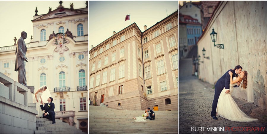 Prague weddings / Jennifer & Shad / wedding portraits at Prague Castle