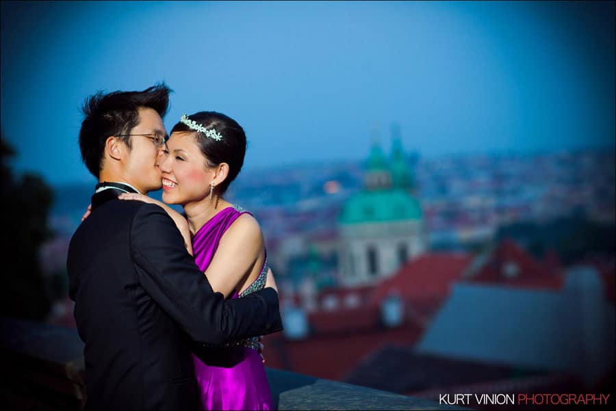 Prague pre wedding: Janice & Joel portrait session at Prague Castle