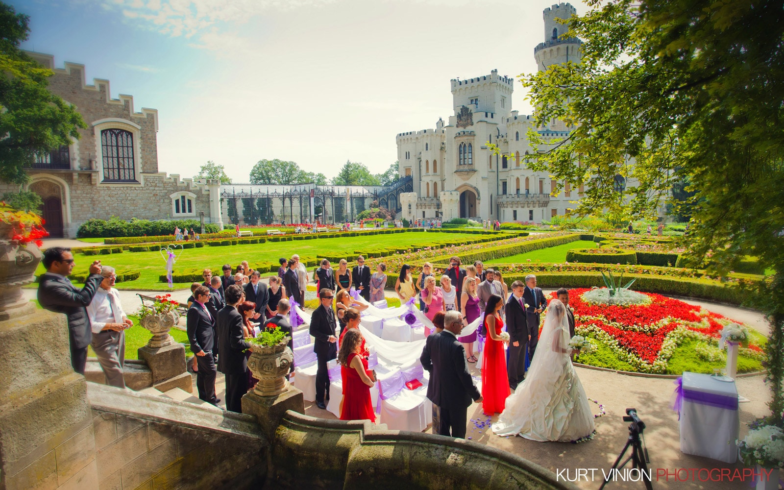 Hluboka nad Vltavou Castle wedding with Katya & Martina