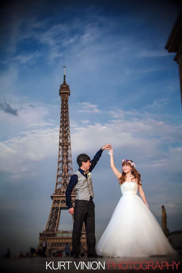 Paris overseas photos / N & K / near the Eiffel Tower portraits