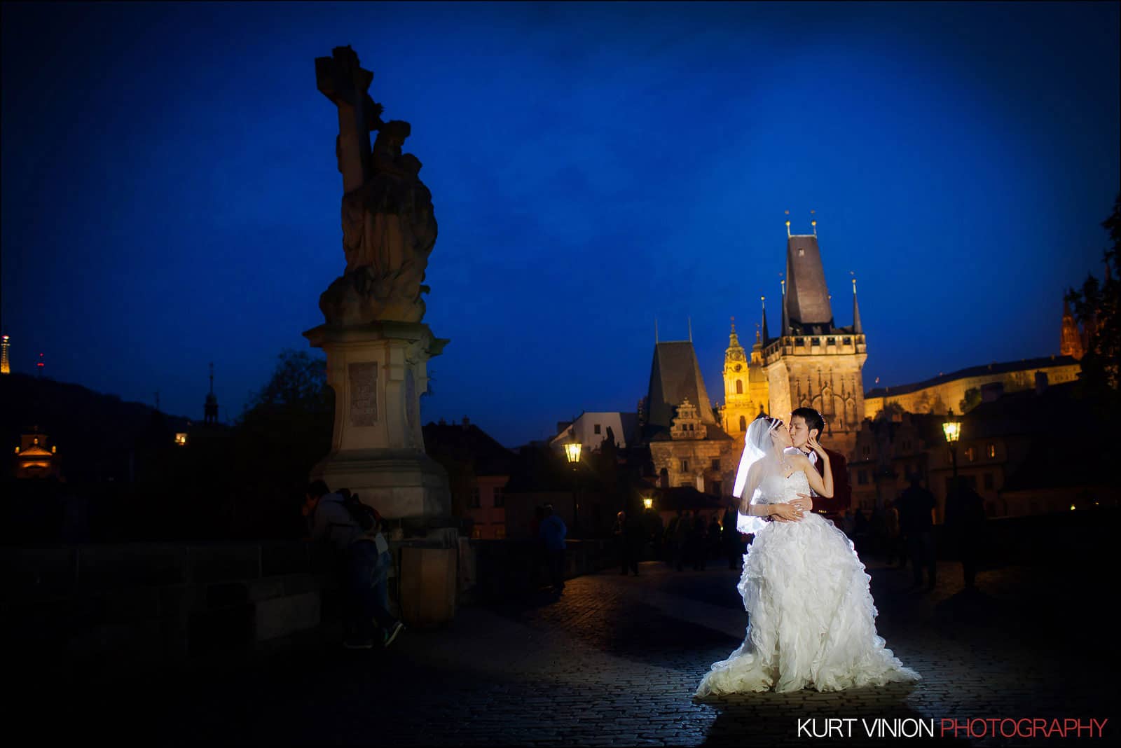 Prague pre wedding / Jay & Ambrose / portrait session at the Charles Bridge