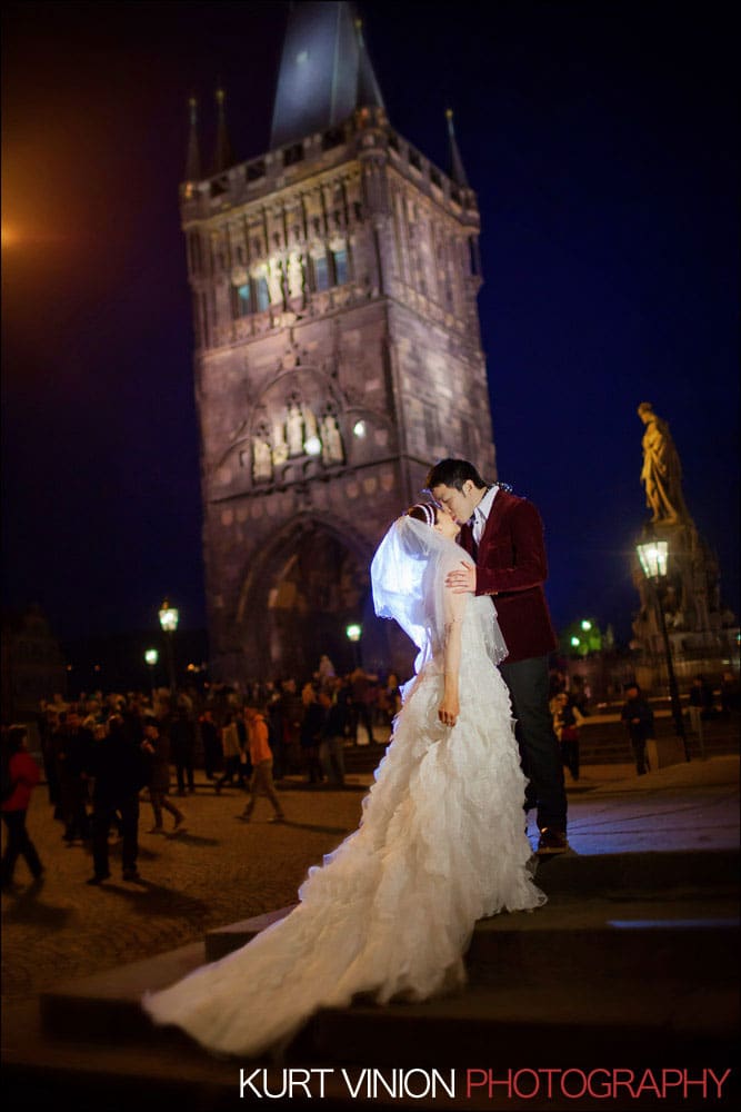 Prague pre wedding / Jay & Ambrose / portrait session at the Charles Bridge