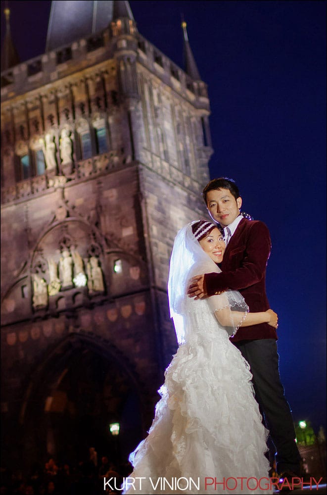 Prague pre wedding / Jay & Ambrose / portrait session at the Charles Bridge