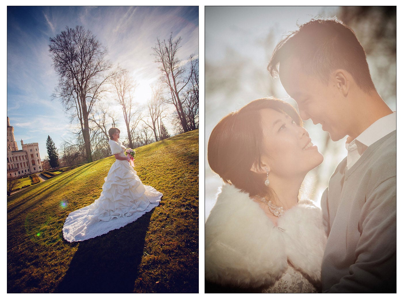 Castle Hluboka nad Vltavou pre wedding / Sandy & Jimmy / portrait session