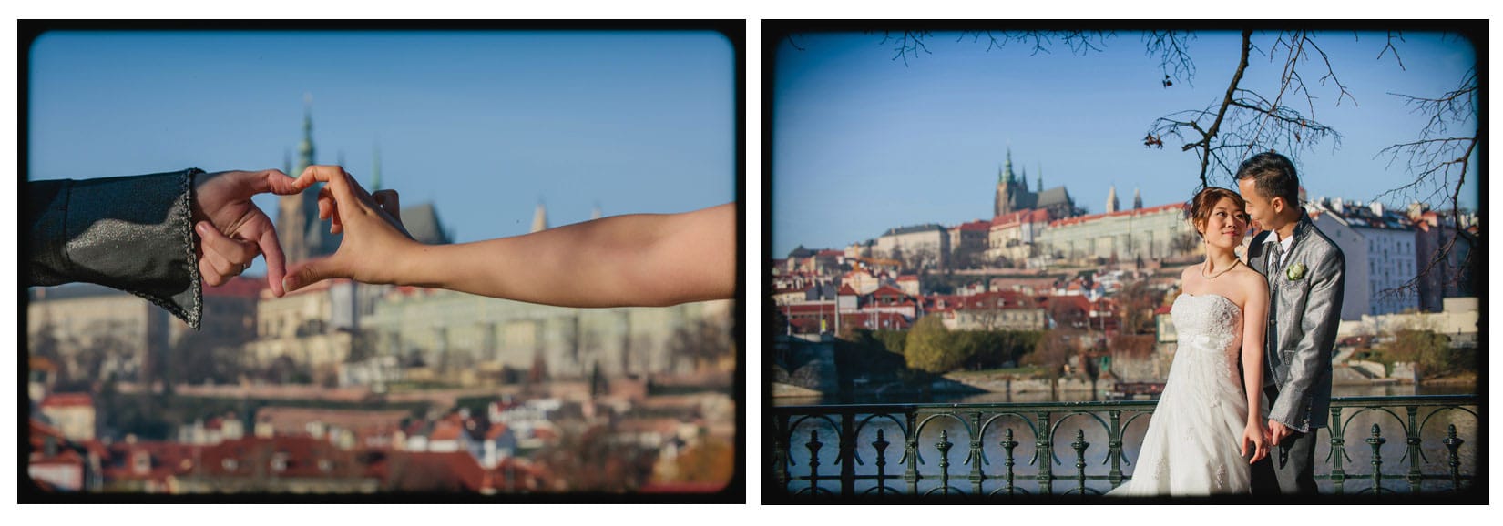 Prague weddings / Sandy & Jimmy / portraits near the Charles Bridge