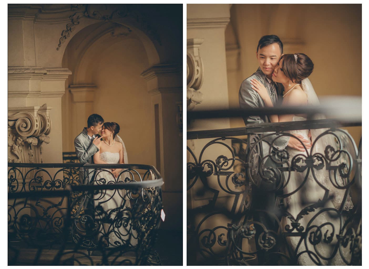 Prague weddings / Sandy & Jimmy / wedding portraits inside St. Nicholas Church