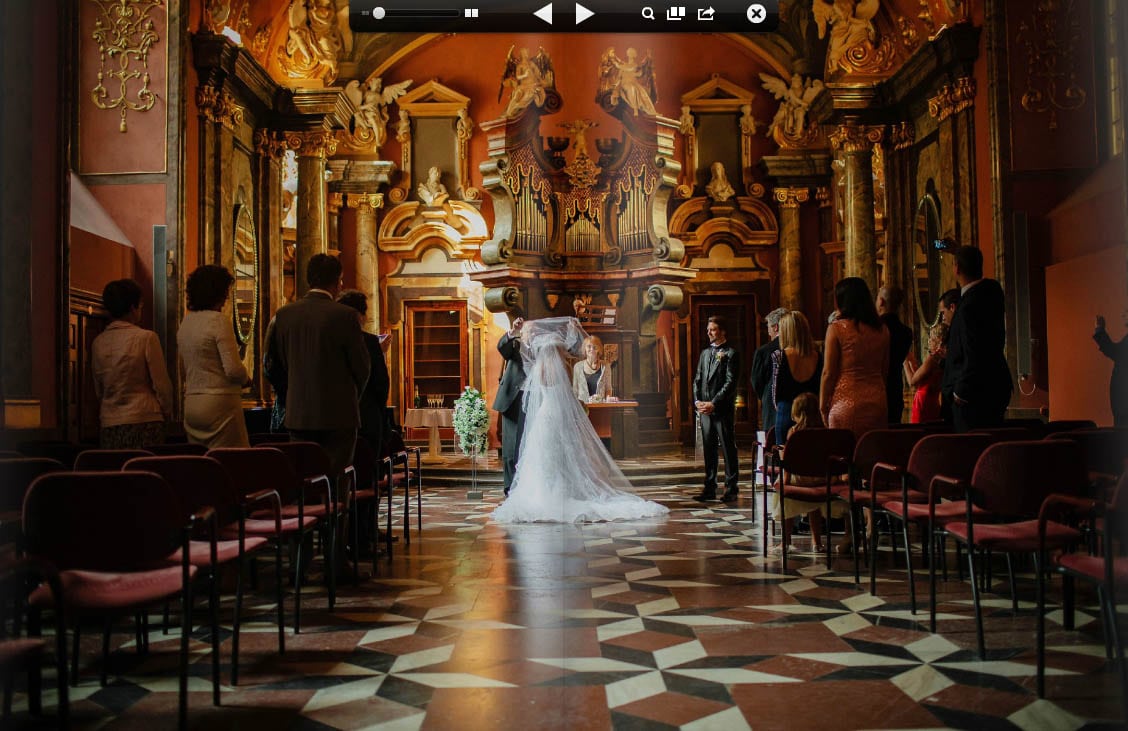 Prague weddings / J & J / Clementinum wedding featured in Engaged Magazine