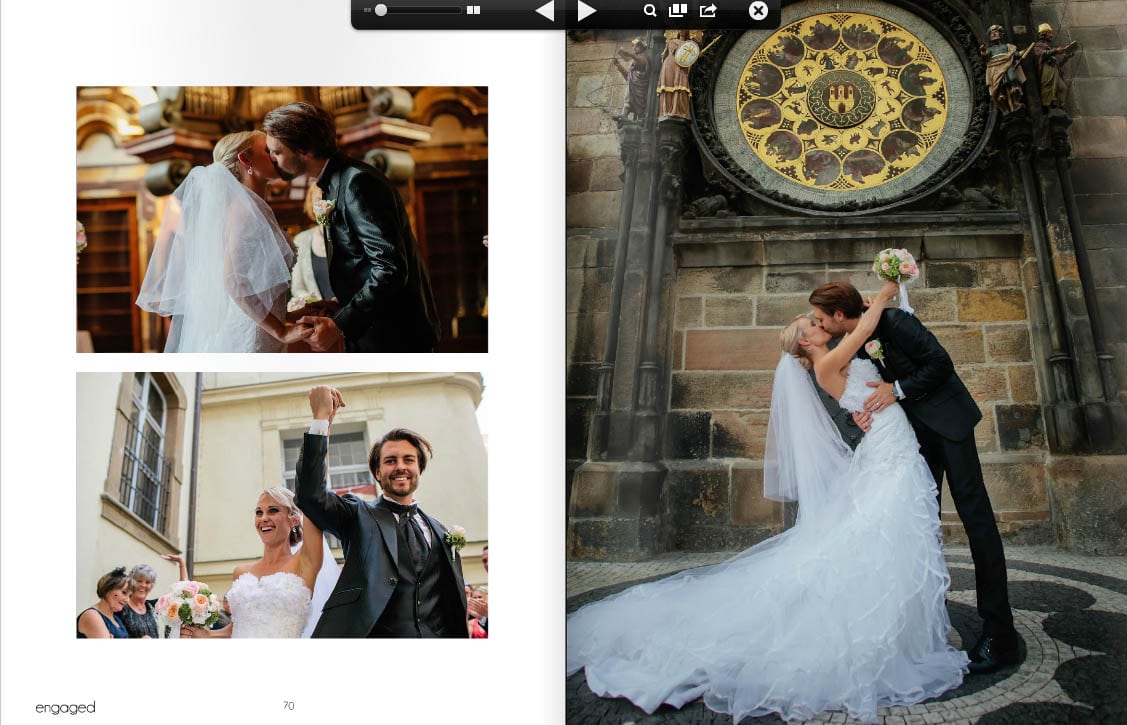 Prague weddings / J & J / Clementinum wedding featured in Engaged Magazine