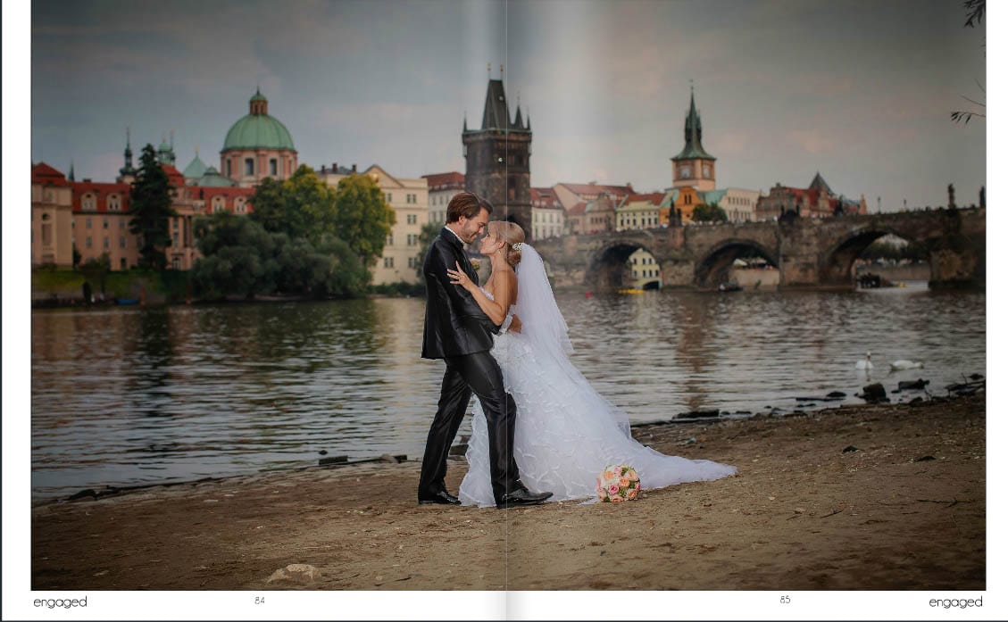Prague weddings / J & J / Clementinum wedding featured in Engaged Magazine