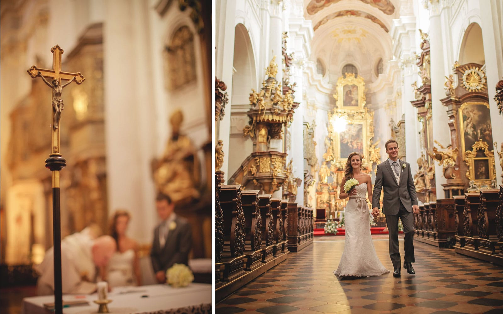 Prague wedding photographers / St. Thomas Church / R&B wedding photographs