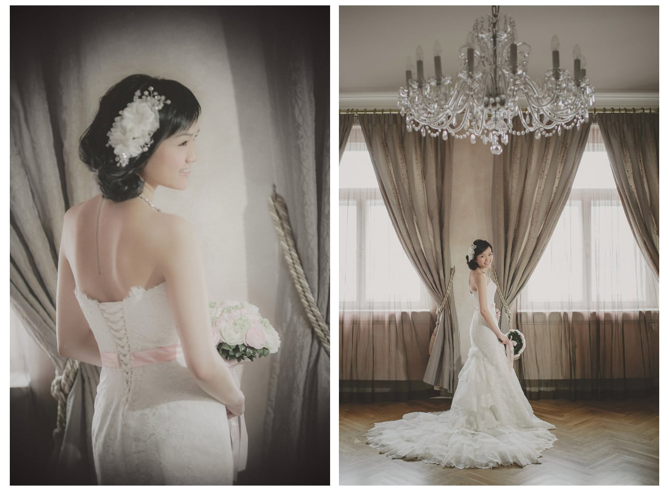 Prague pre wedding / Suki & Steven / portrait session at the Pachtuv Palace
