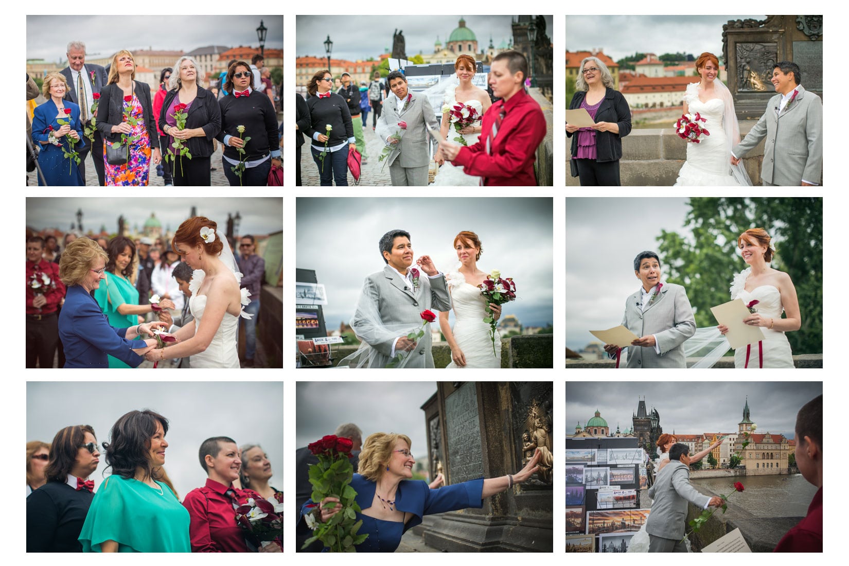 Charles Bridge Wedding / Kimberly & Jules / wedding party 