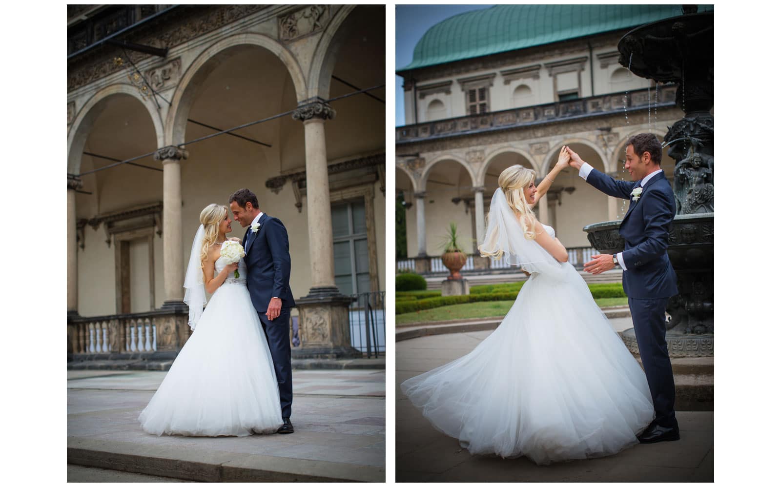 Prague St. Thomas Church: Julia+Sergio wedding day photography at Prague Castle