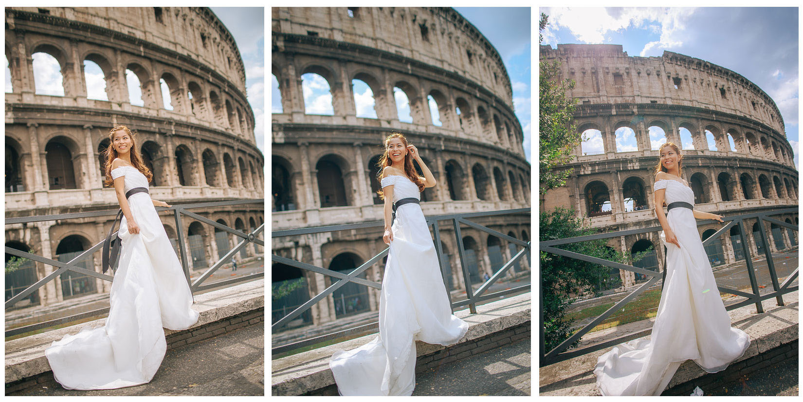 Rome pre wedding photographers / Hanna & Mark / portrait session at the Coloseum