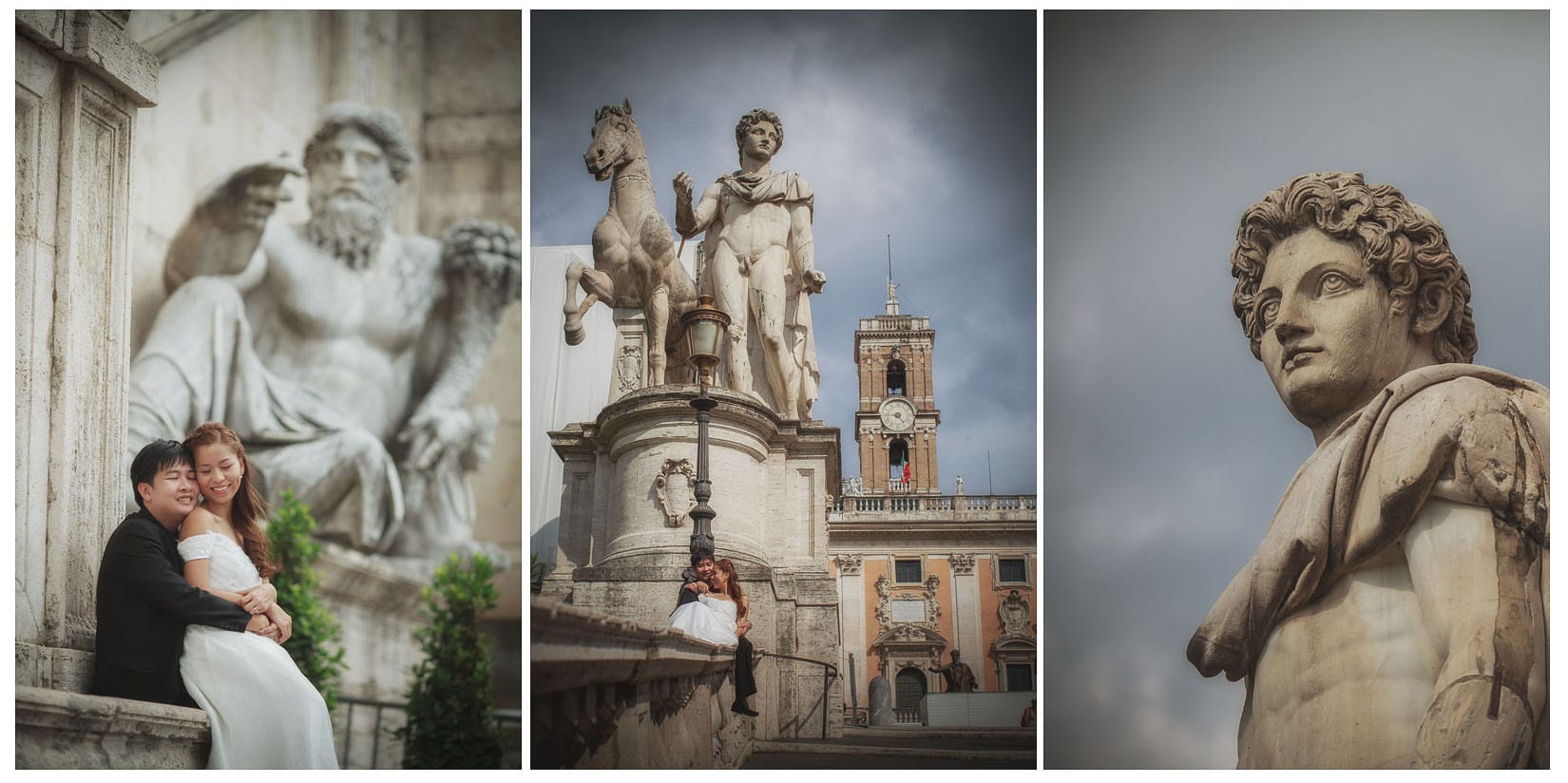 Rome pre wedding photographers / Hanna & Mark / portrait session at the Capitaline Hill