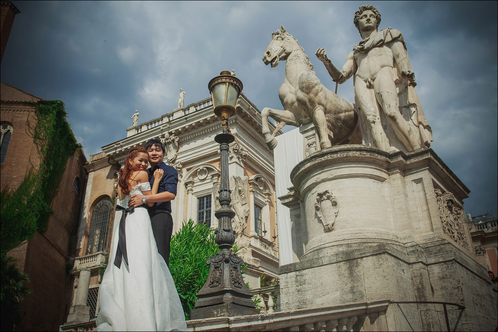 Rome pre wedding photographers / Hanna & Mark / portrait session at the Capitaline Hill