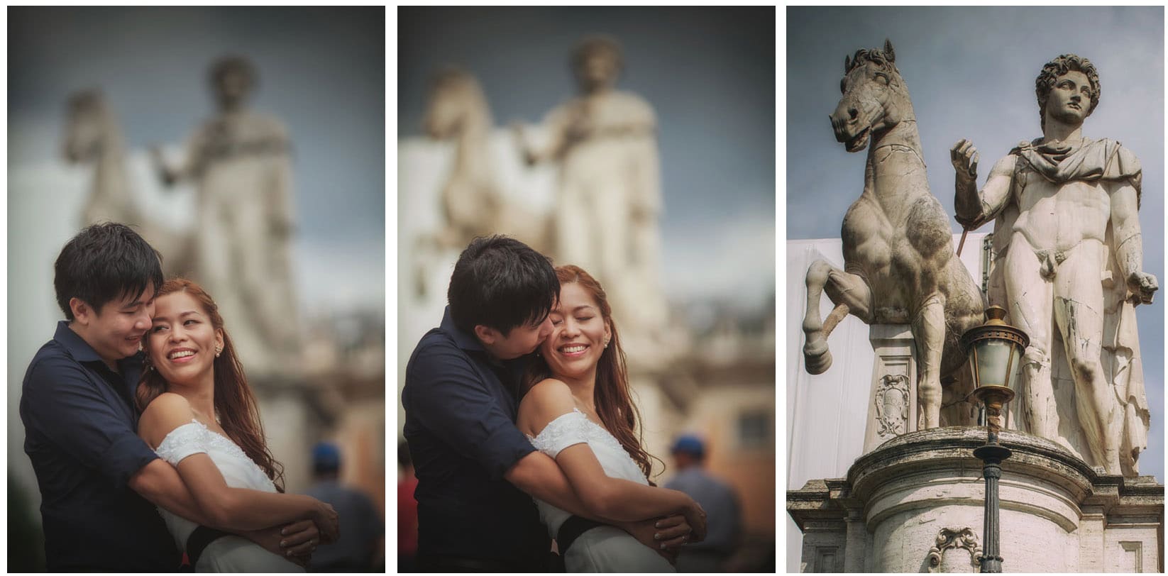 Rome pre wedding photographers / Hanna & Mark / portrait session at the Capitaline Hill