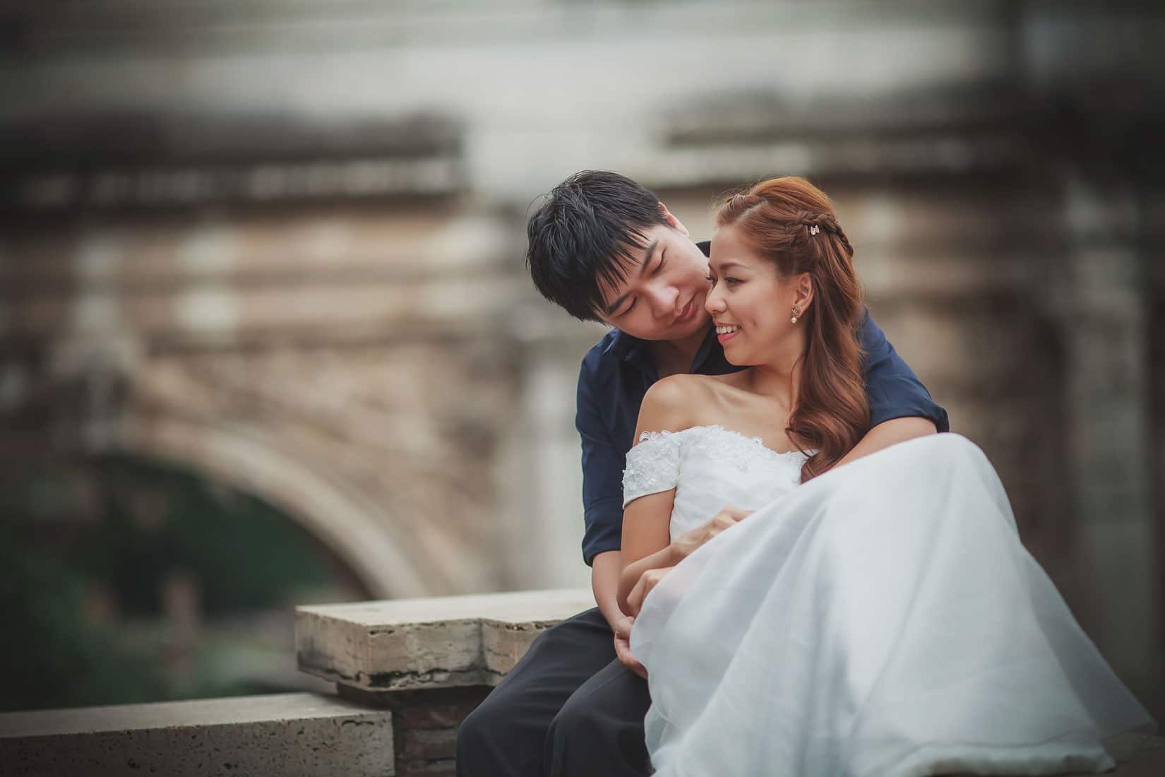 Rome pre wedding photographers / Hanna & Mark / portrait session at the Roman Forum