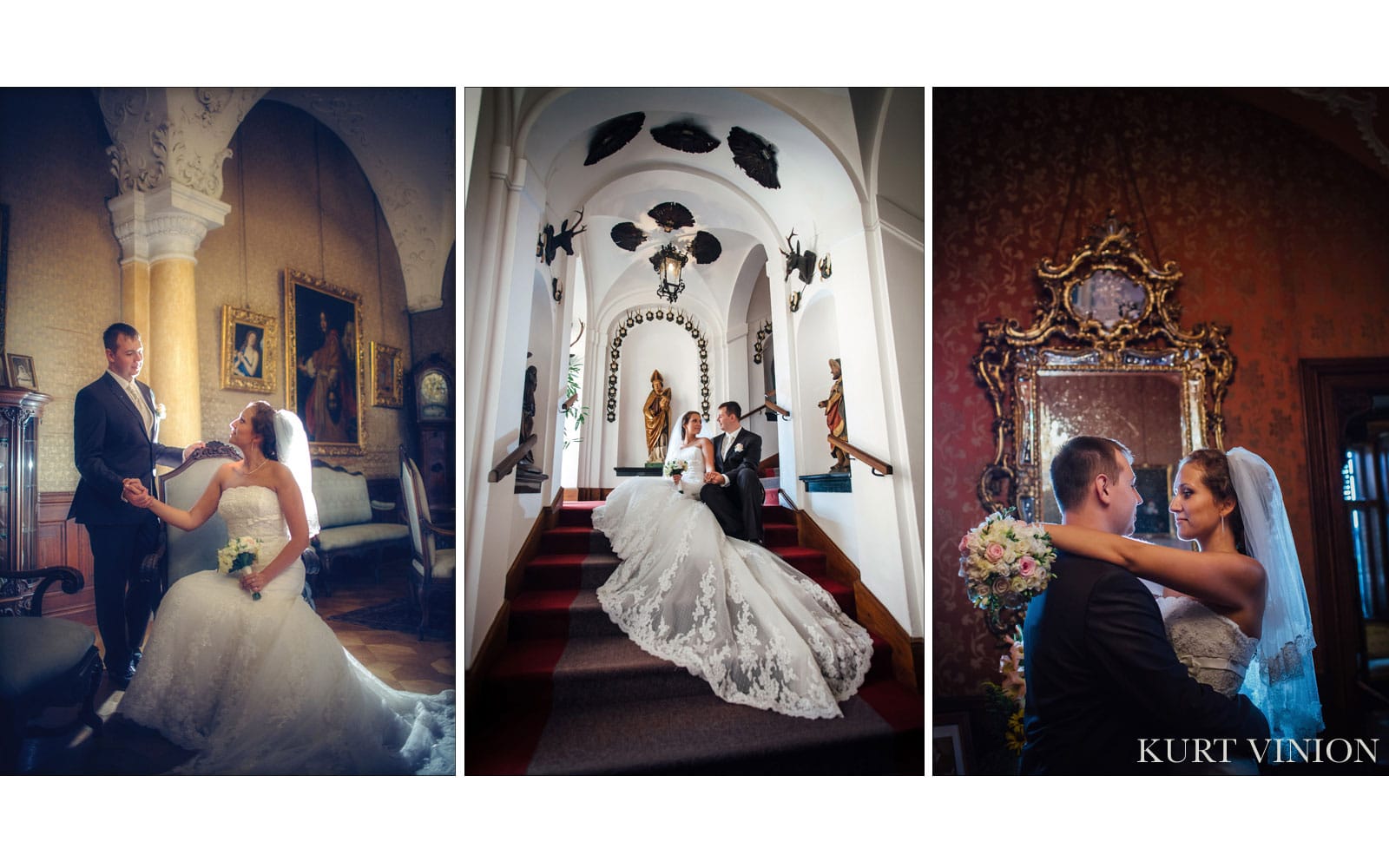 Castle Konopiste wedding / Oksana & Vladislav wedding day portraits at Castle Konopiste 