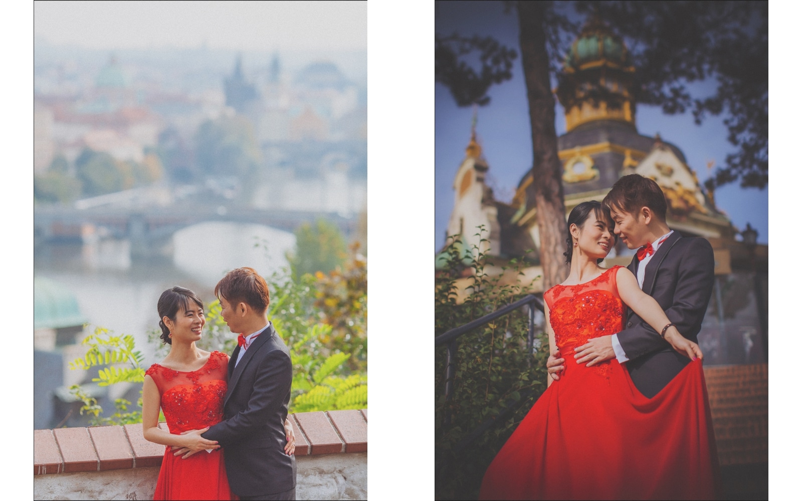 Prague pre wedding / Sharon & Danny Fall portraits session 