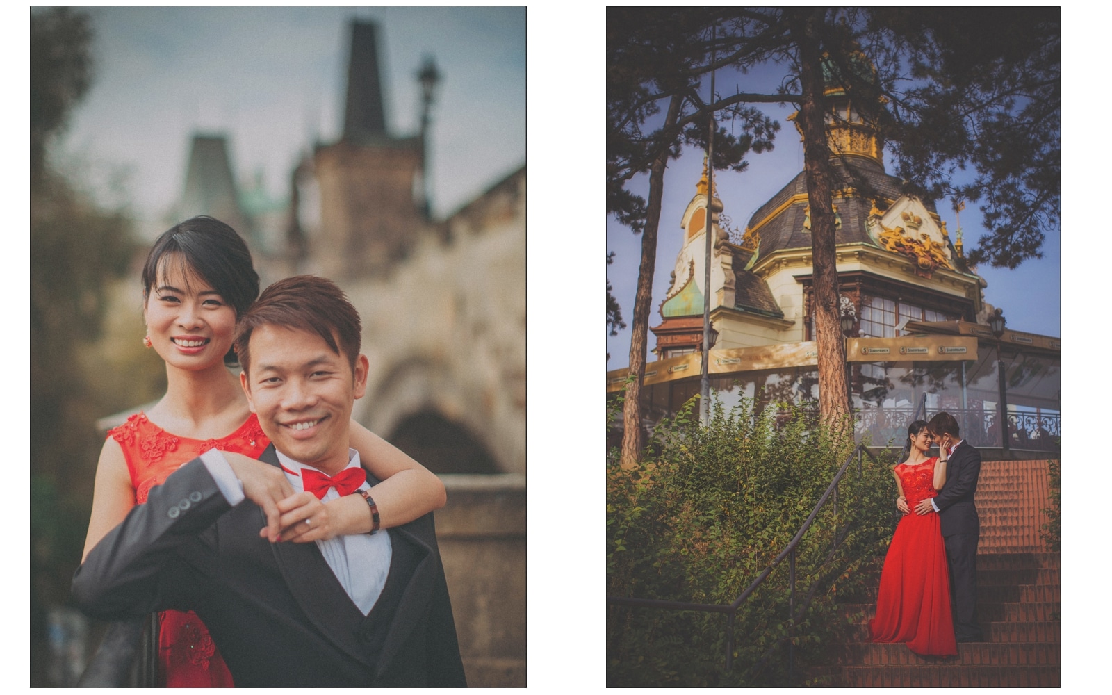 Prague pre wedding / Sharon & Danny Fall portraits session 