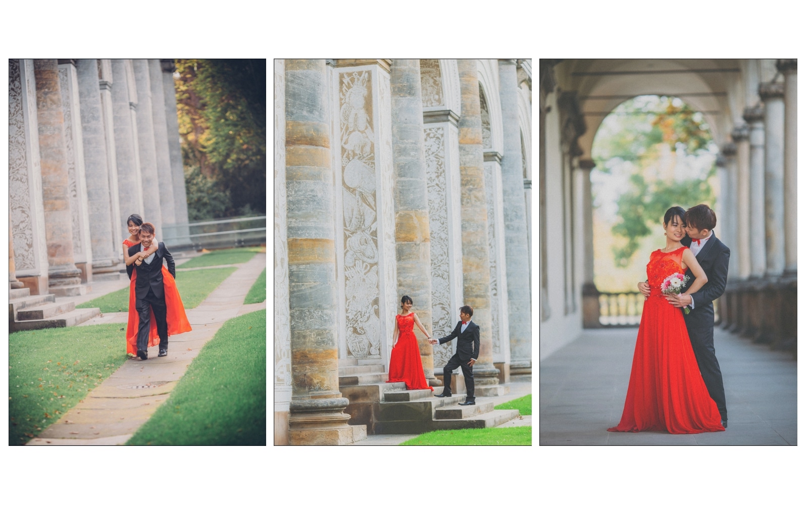 Prague pre wedding / Sharon & Danny Fall portraits session at Prague Castle