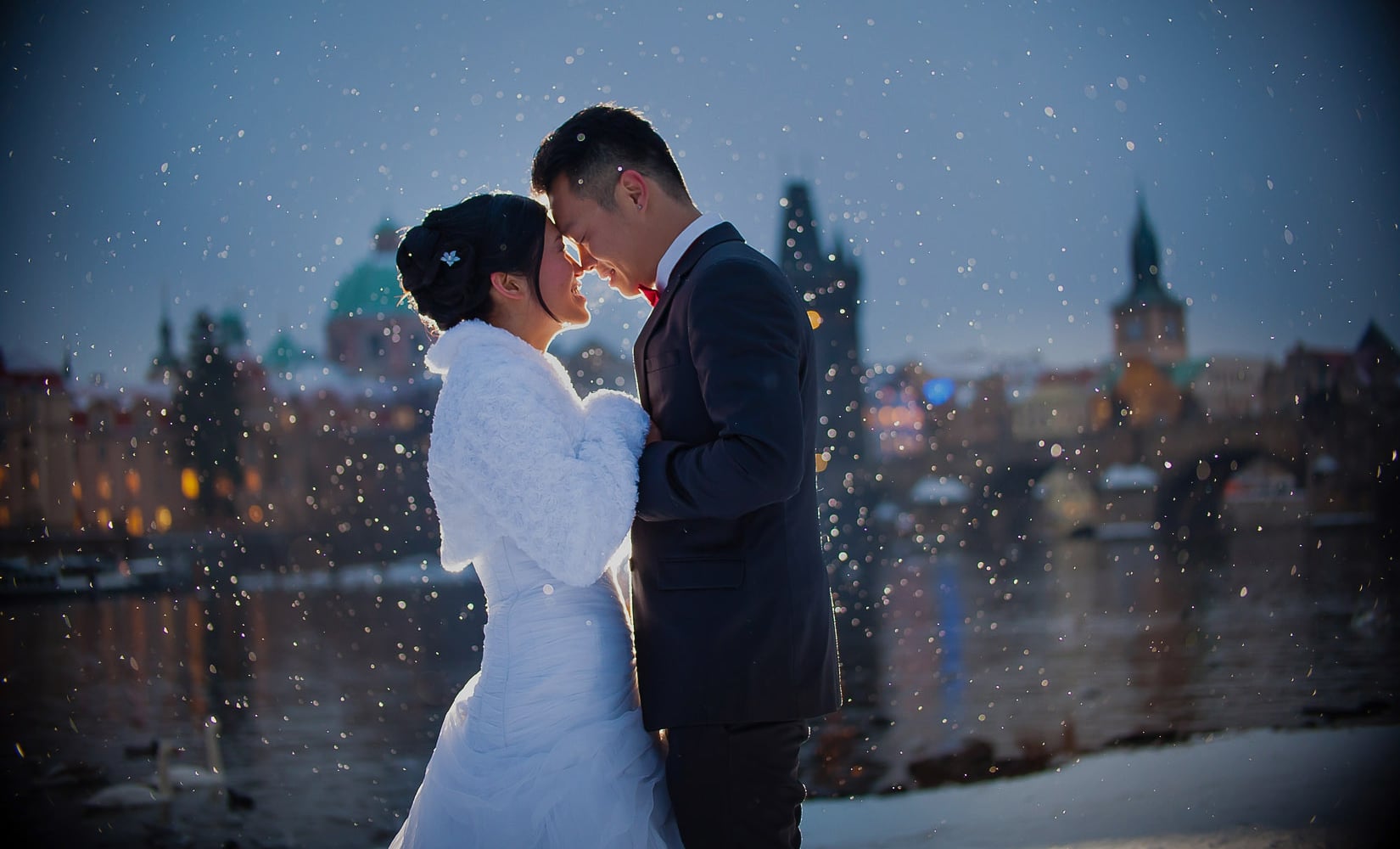 Pre weddings Prague / Y&K / Christmas portrait session