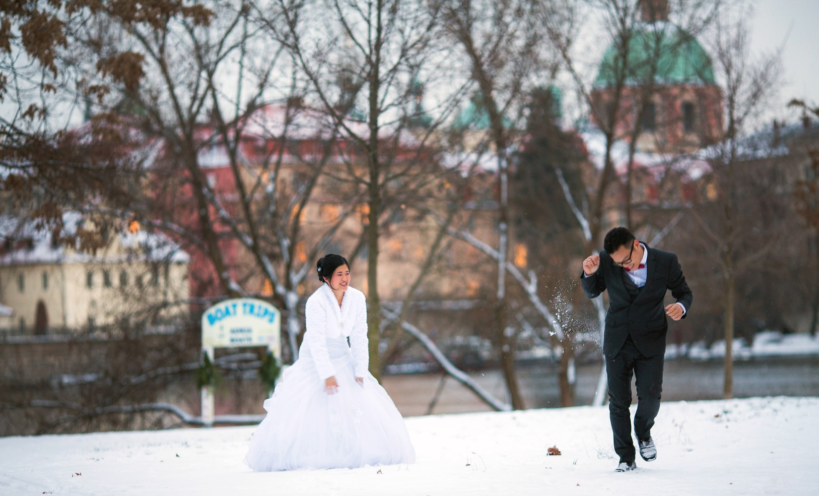 Pre weddings Prague / Y&K / Christmas portrait session