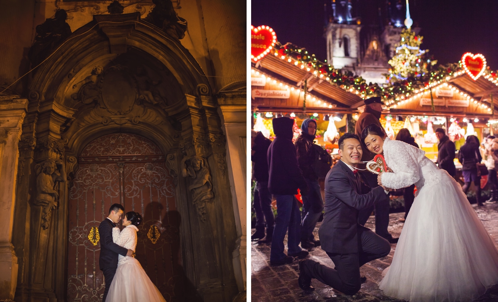 Pre weddings Prague / Y&K / Christmas portrait session