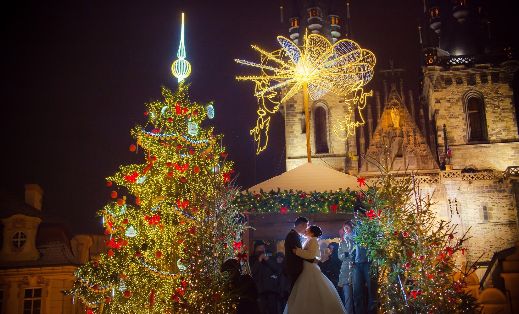 Pre weddings Prague / Y&K / Christmas portrait session