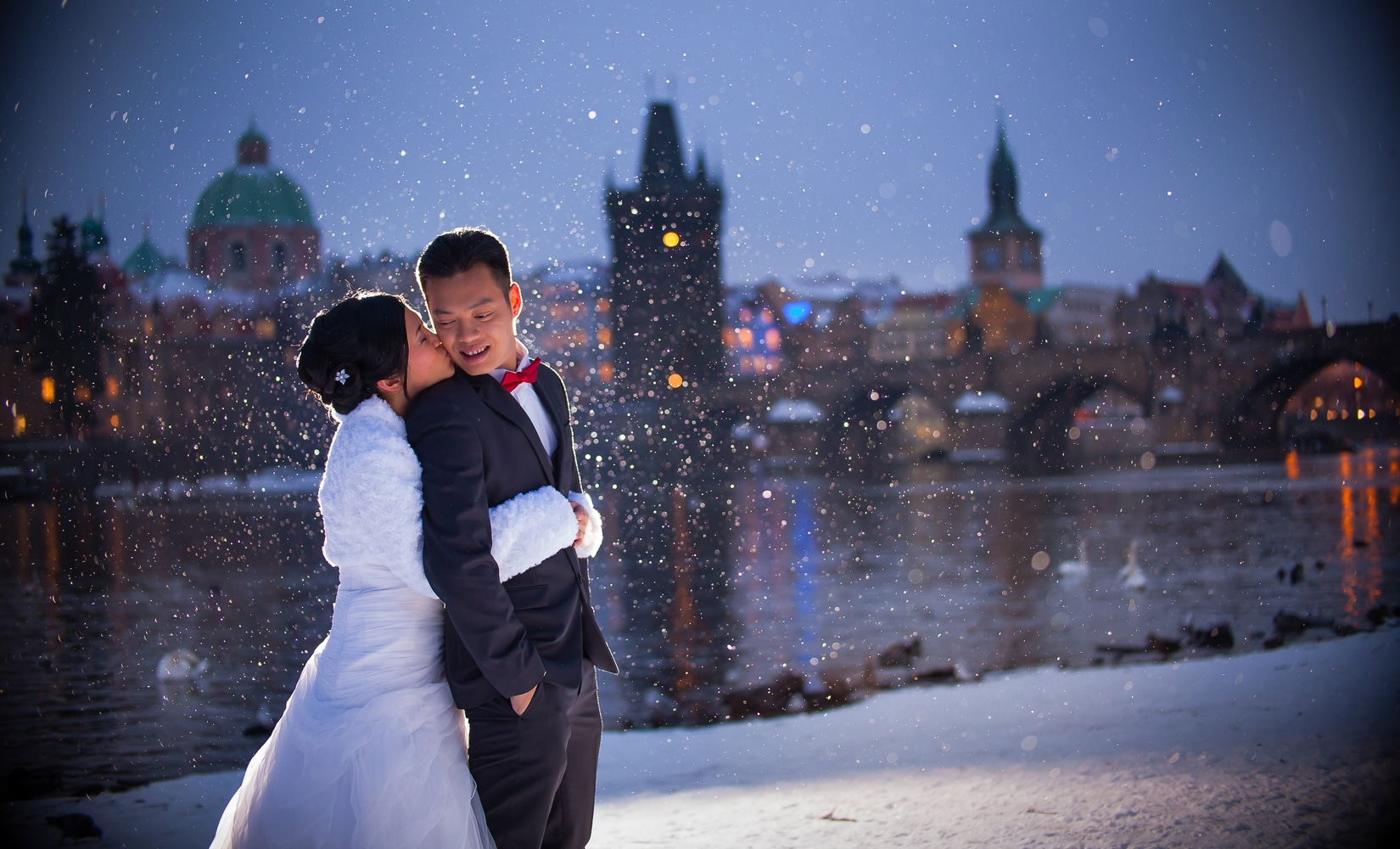 Pre weddings Prague / Y&K / Christmas portrait session