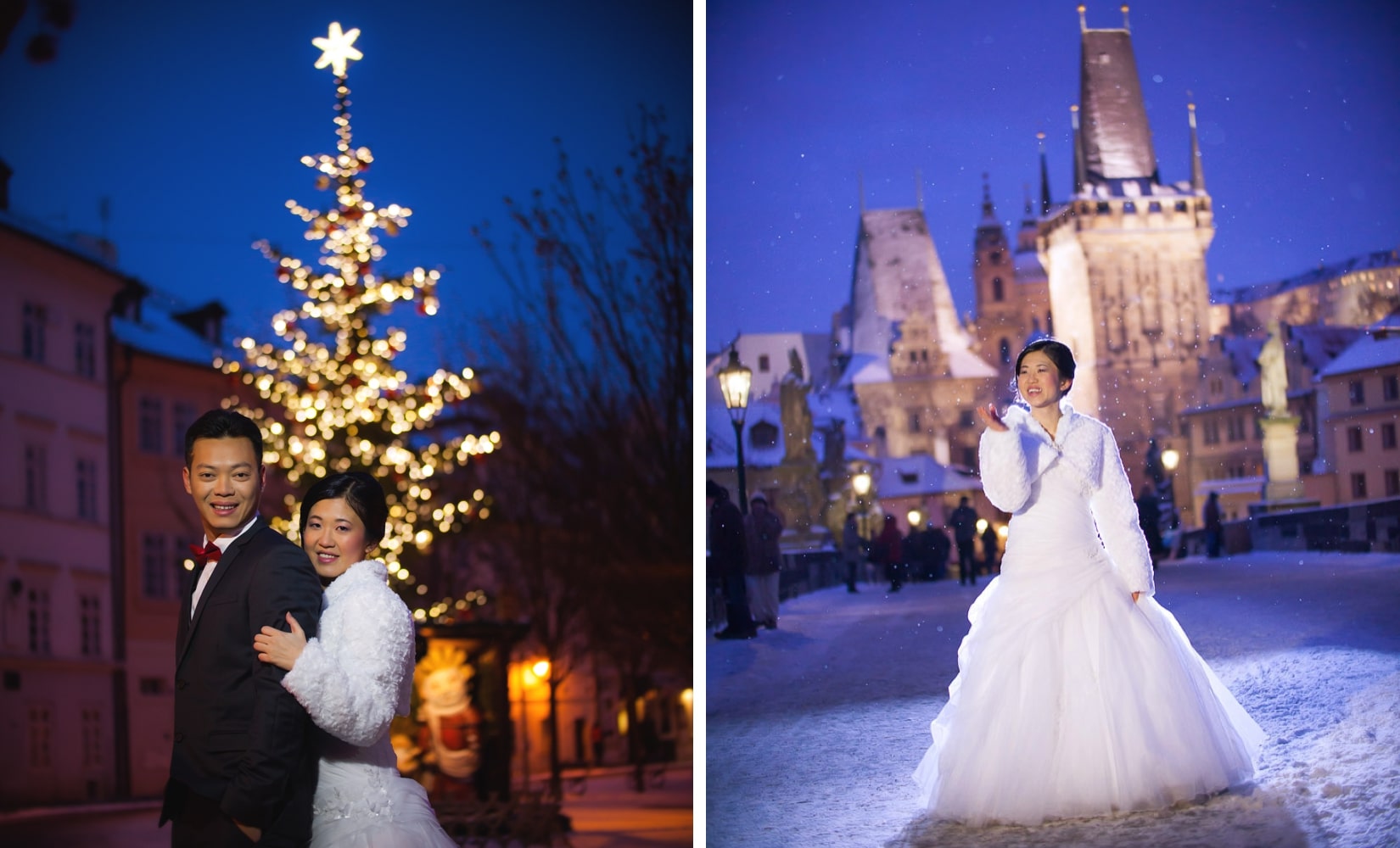 Pre weddings Prague / Y&K / Christmas portrait session