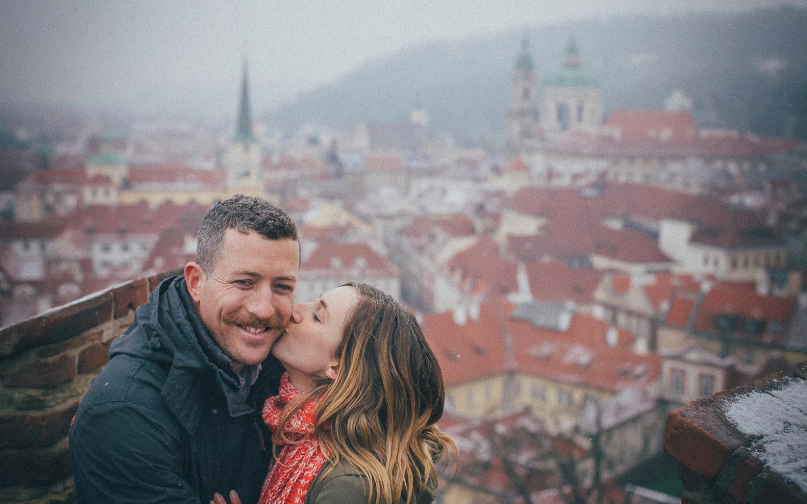 marriage proposal Prague: Natalie & John / photography session