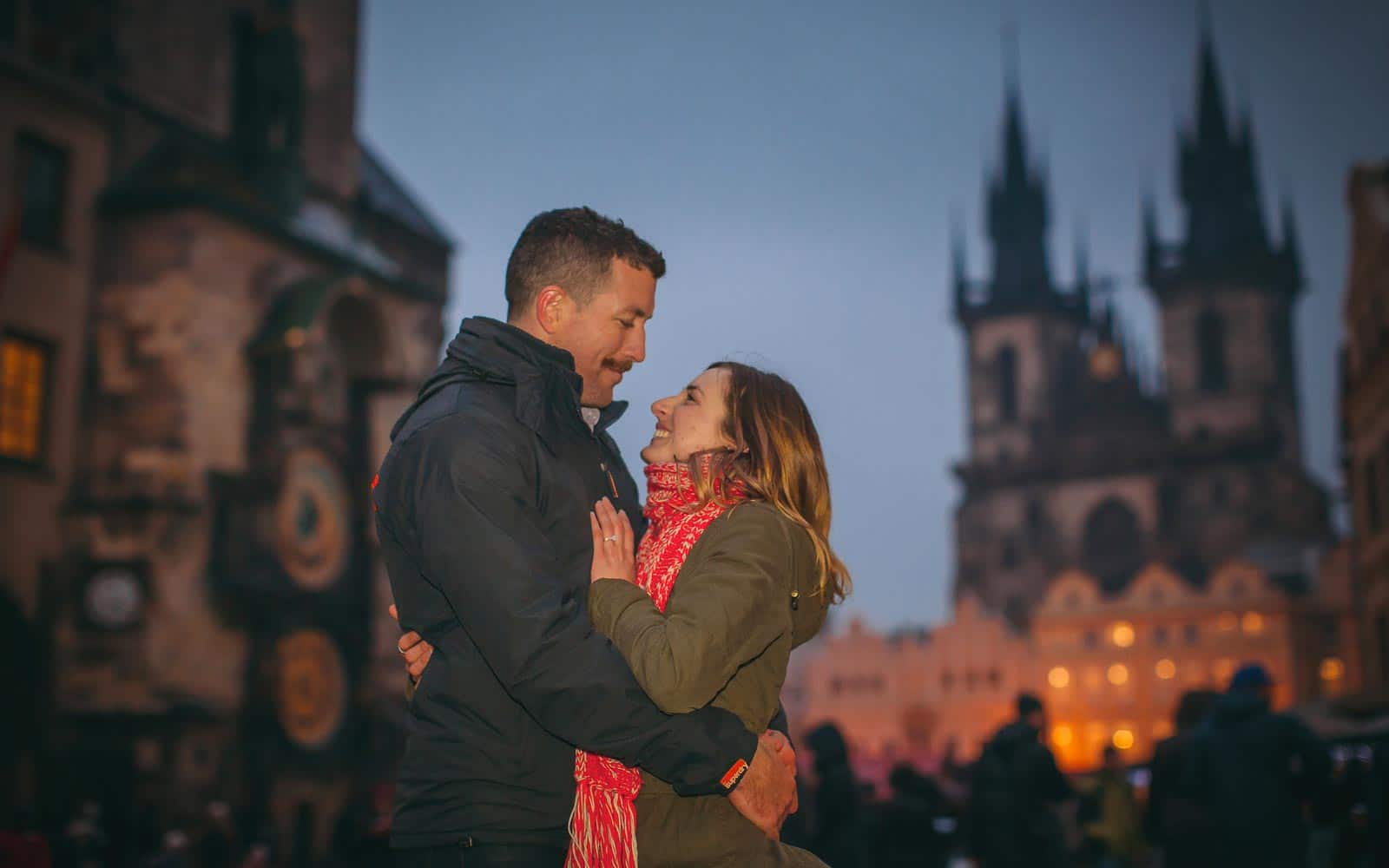 marriage proposal prague: N & J / photography session
