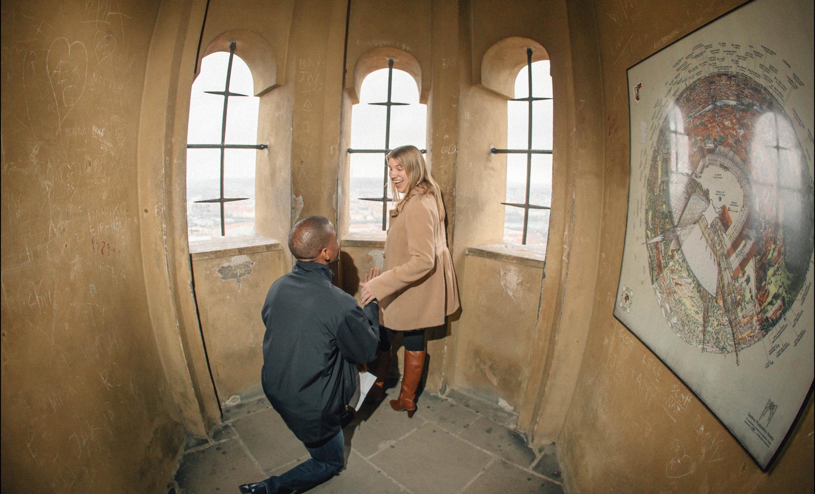 Prague Castle marriage proposal / J & F / portrait session