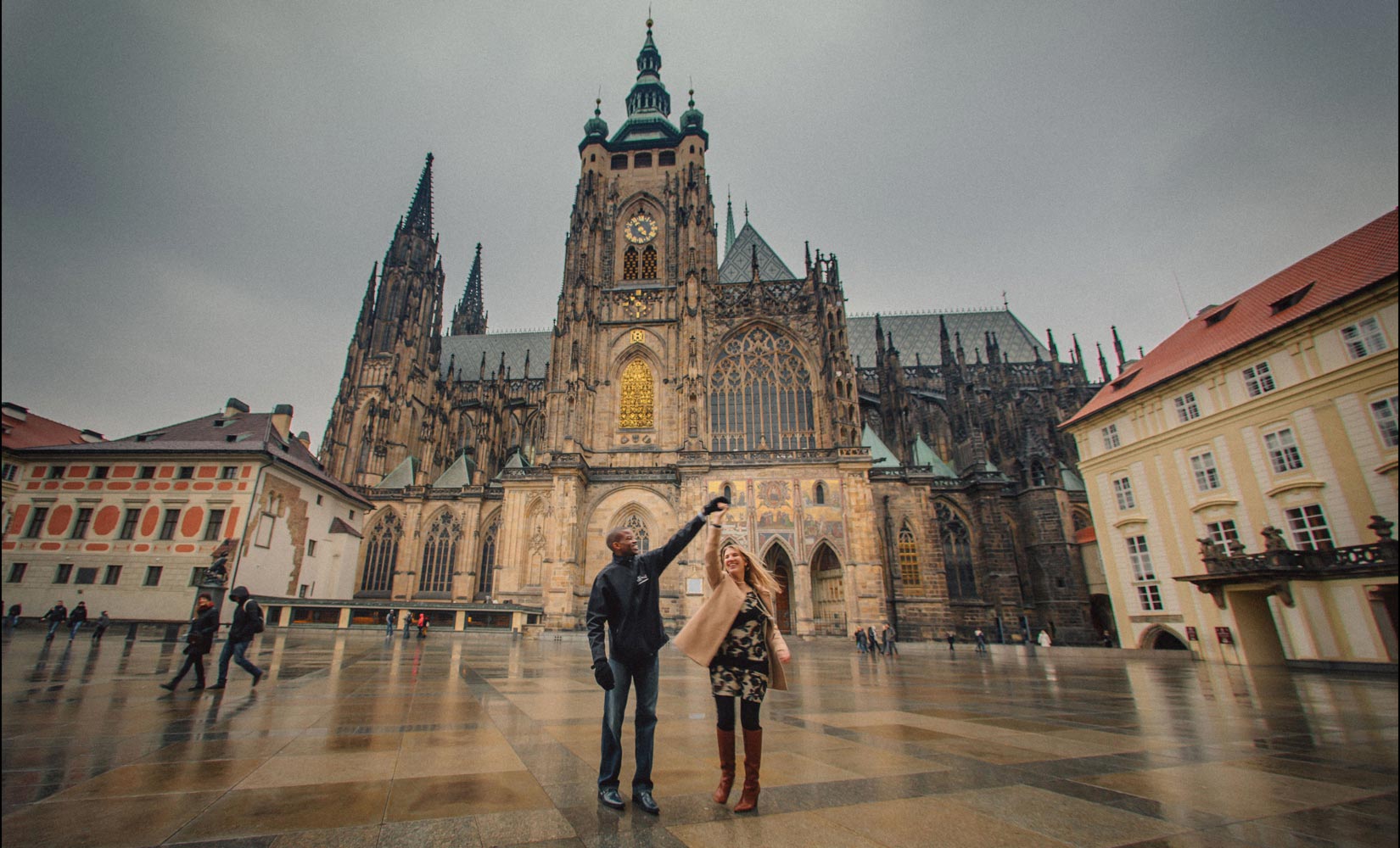 Prague Castle marriage proposal / J & F / portrait session