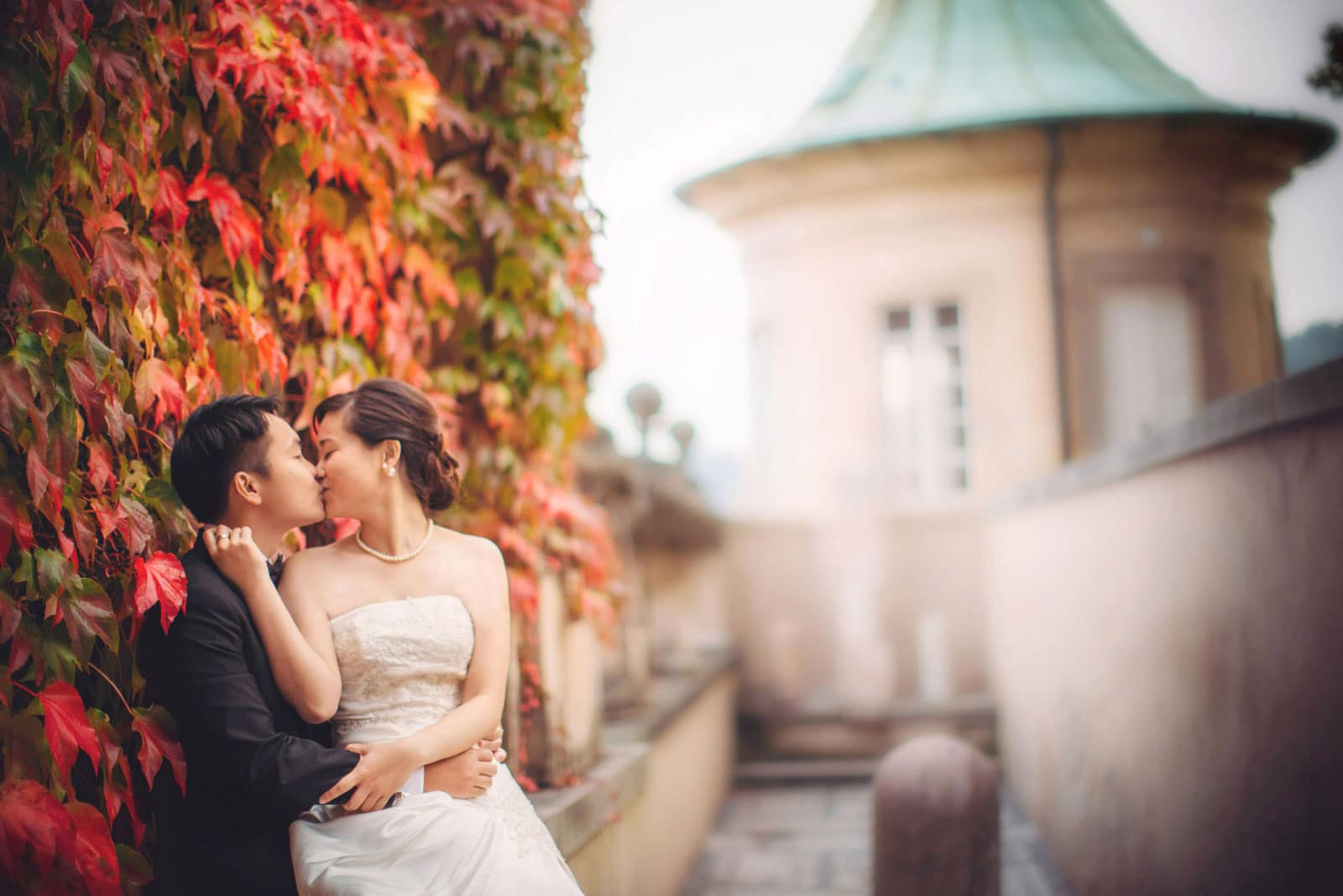 Enzo & Ray's Prague pre wedding portrait session and wedding proposal by American Luxury Fine Art Wedding Photographer Kurt Vinion.