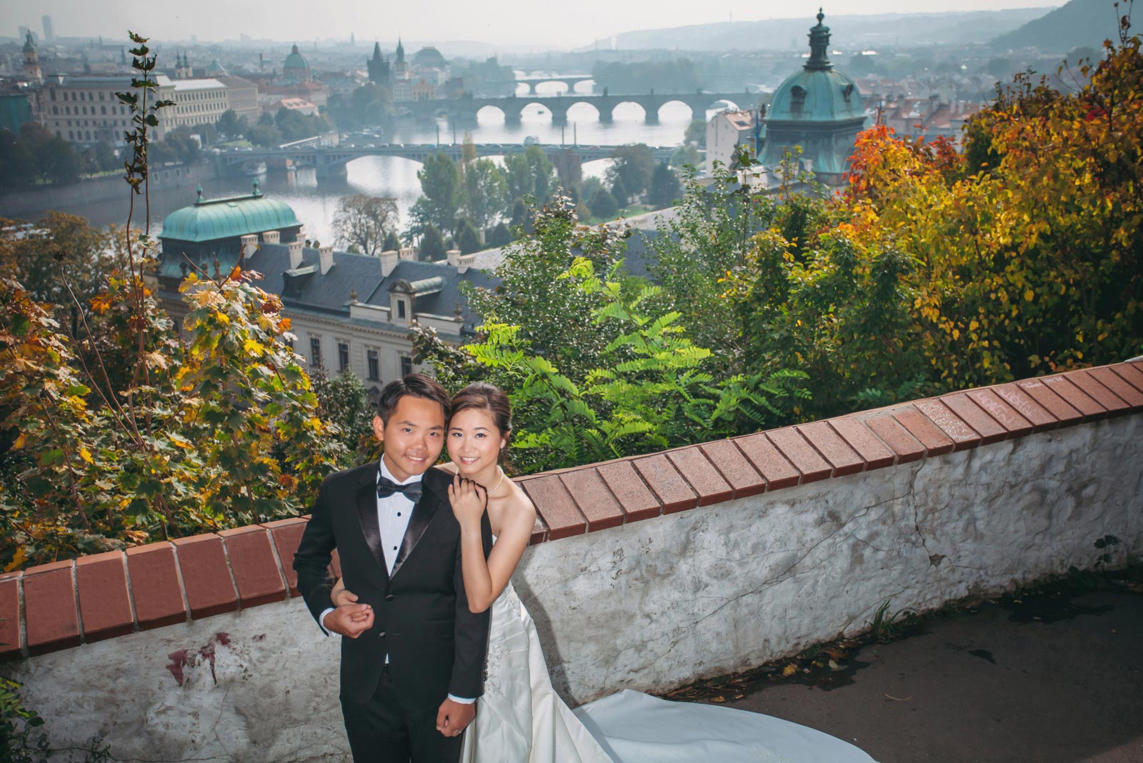 Enzo & Ray's Prague pre wedding portrait session and wedding proposal by American Luxury Fine Art Wedding Photographer Kurt Vinion.