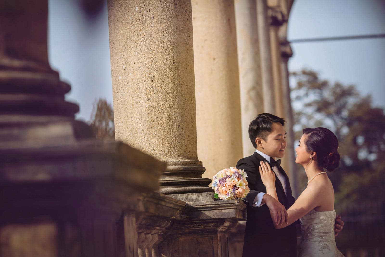 Enzo & Ray's Prague pre wedding portrait session and wedding proposal by American Luxury Fine Art Wedding Photographer Kurt Vinion.