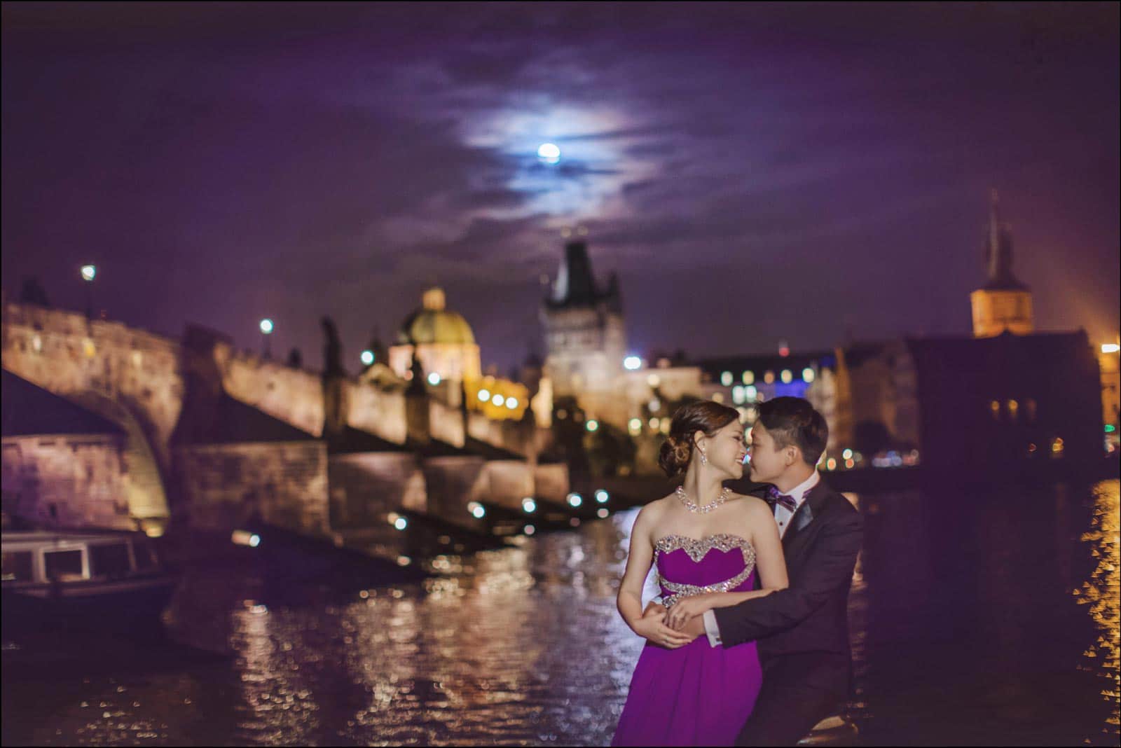 Enzo & Ray's Prague pre wedding portrait session and wedding proposal by American Luxury Fine Art Wedding Photographer Kurt Vinion.