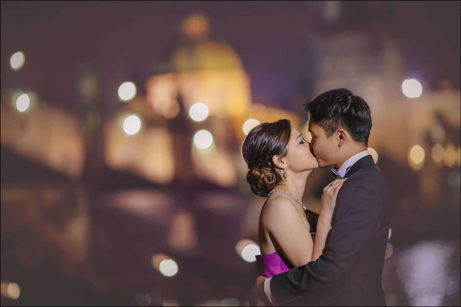 Enzo & Ray's Prague pre wedding portrait session and wedding proposal by American Luxury Fine Art Wedding Photographer Kurt Vinion.