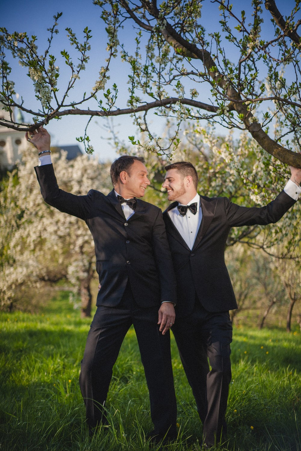 Graham & Wayne post wedding portrait session in Prague by American Photographer Kurt Vinion.