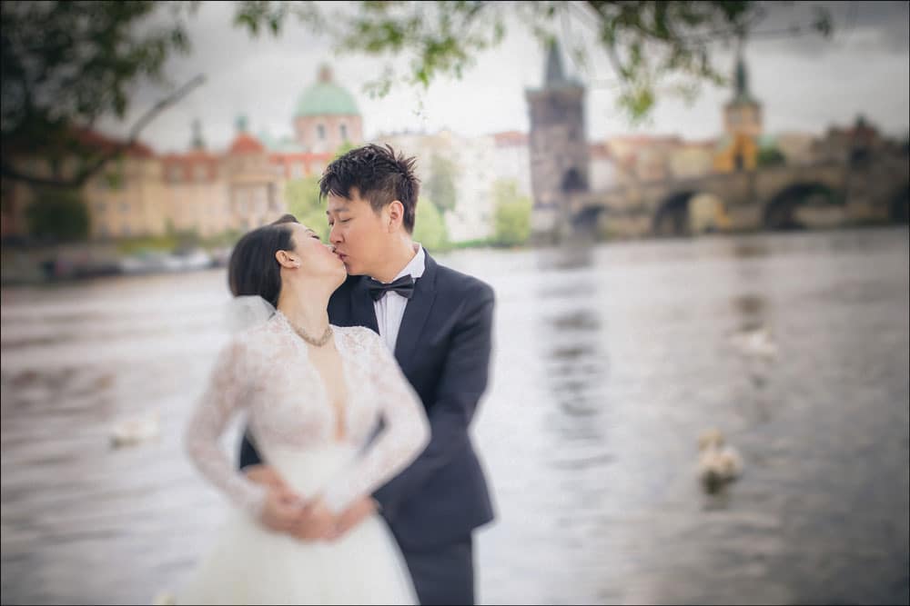 Dudu & Leo pre wedding portrait session in Prague by American Photographer Kurt Vinion. 