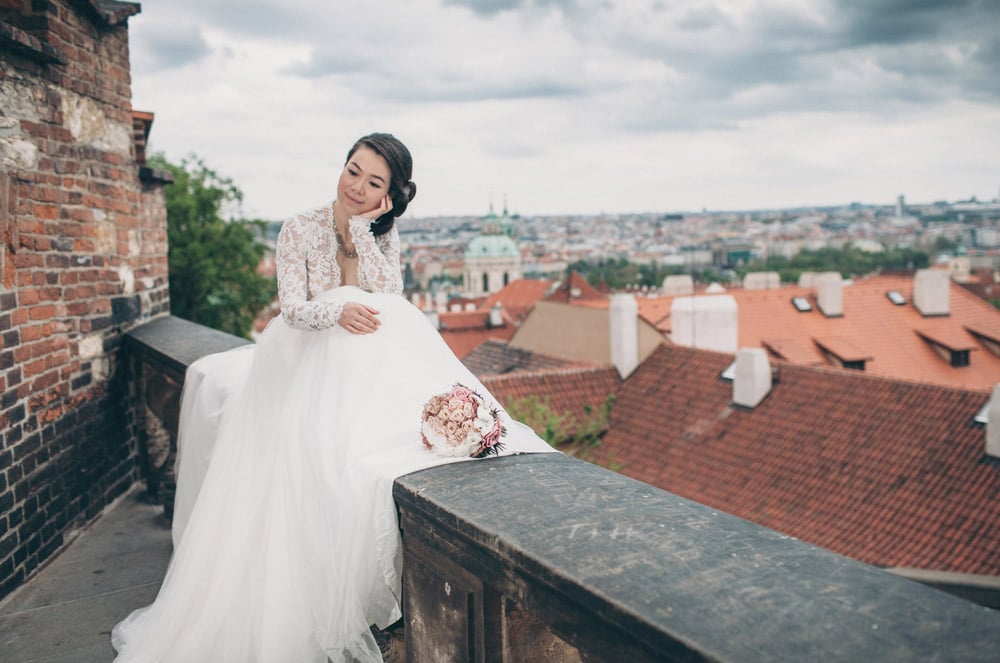 Dudu & Leo pre wedding portrait session in Prague by American Photographer Kurt Vinion. 
